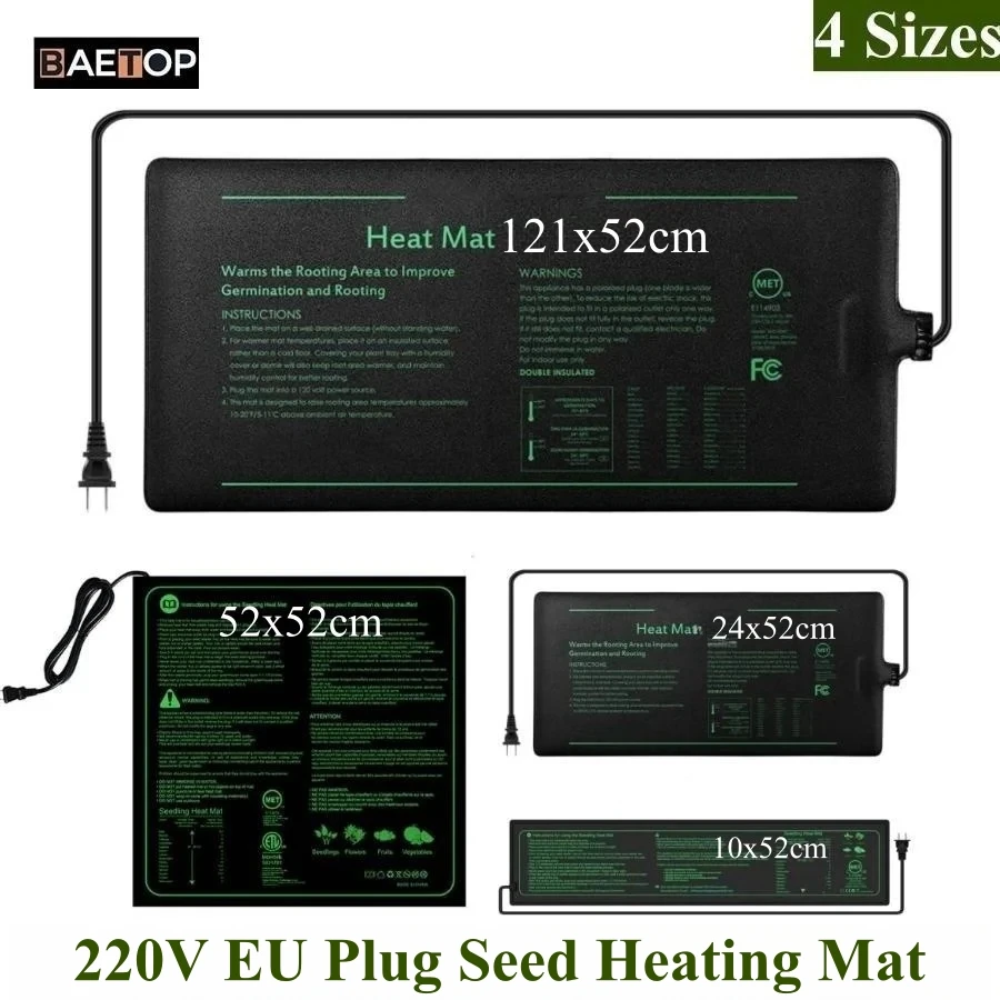 4 Sizes 220V EU Plug Seedling  - Heat Mat Seedling incelemesi ve fiyatı