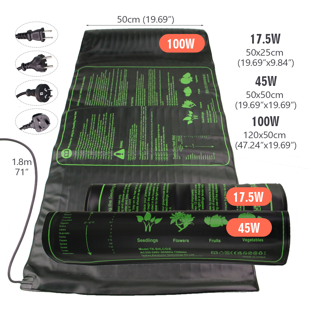 17.5W 45W 100W Seedling Heat M - Rooting Gel Clone incelemesi ve fiyatı