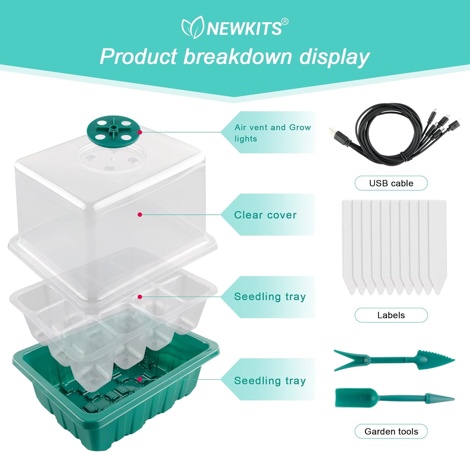 Seed Starter Tray with Grow Li - Humidity Dome Kit incelemesi ve fiyatı