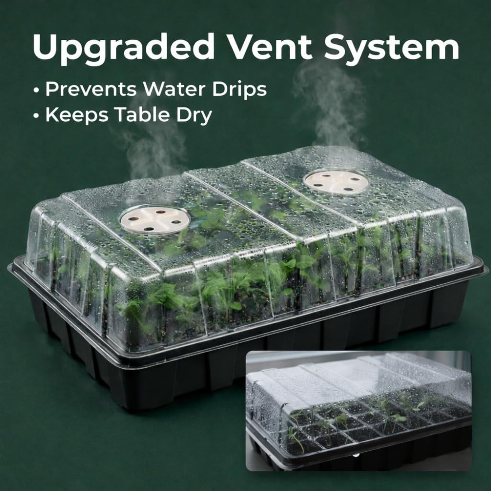 5-Set Seed Starter Tray Kits,  - Humidity Dome Kit incelemesi ve fiyatı