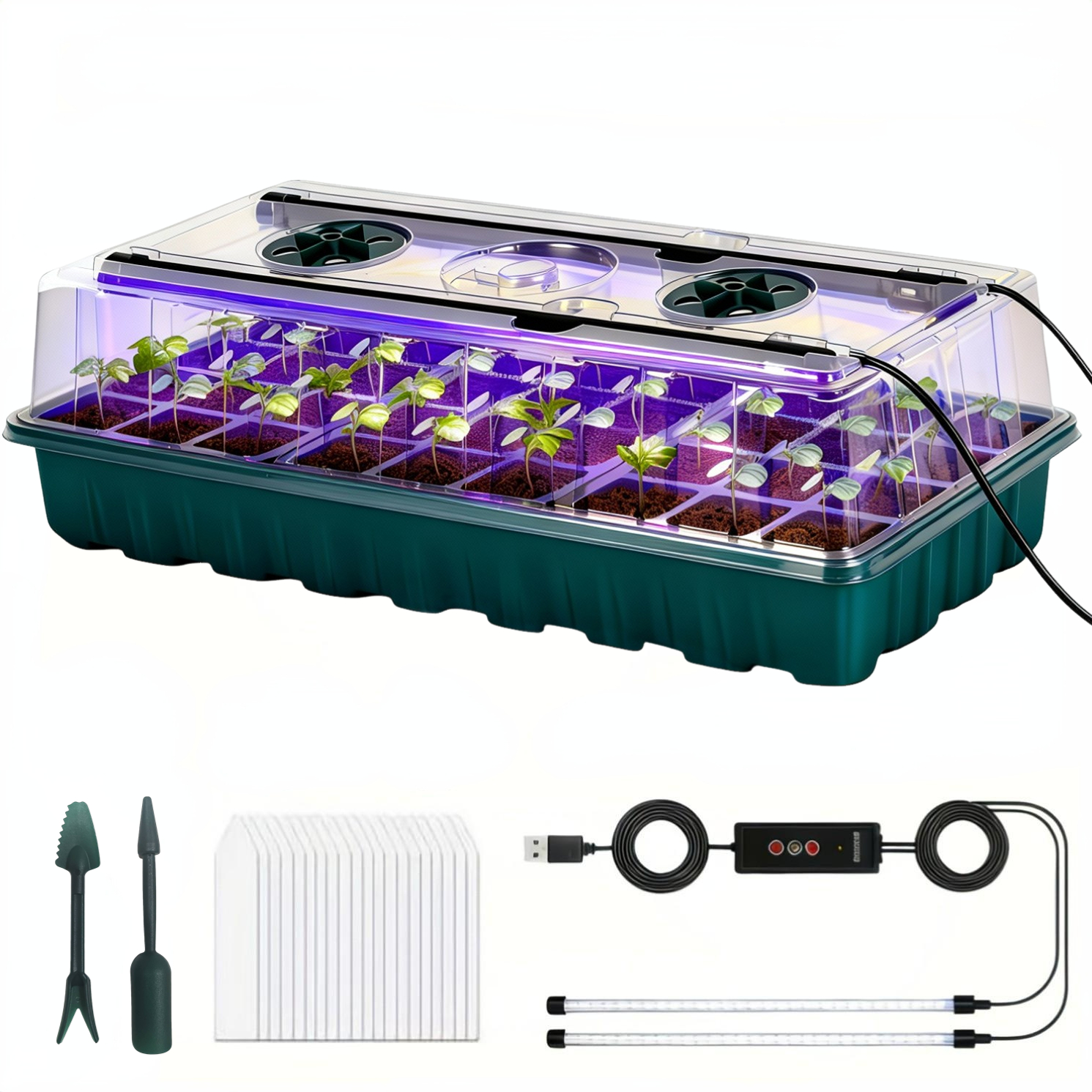 36-Cell Seed Starter Tray w/ G - Humidity Dome Kit incelemesi ve fiyatı