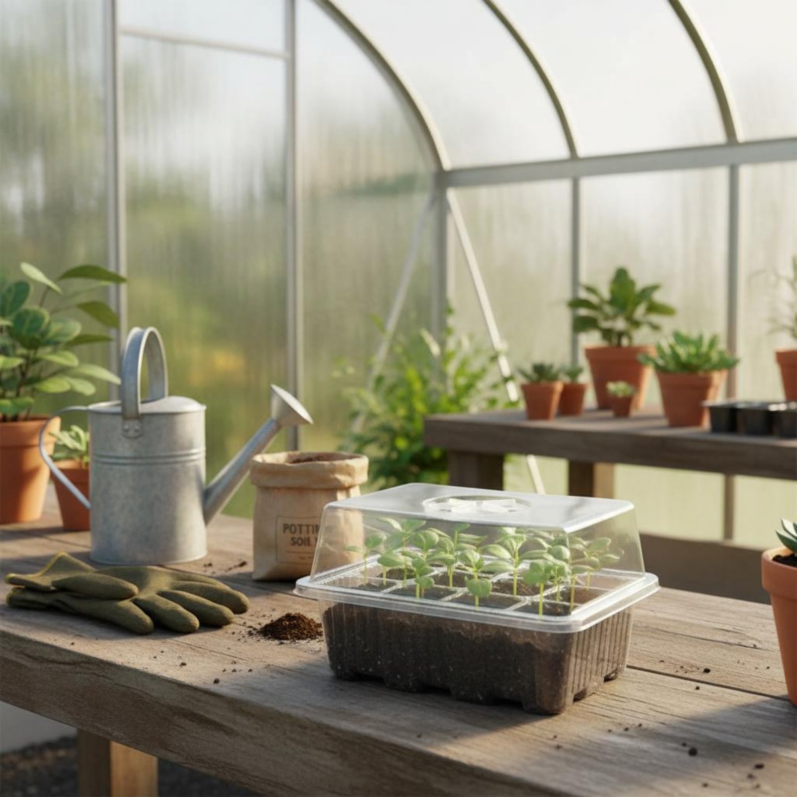 12 Compartment Germination Tra - Humidity Dome Kit incelemesi ve fiyatı