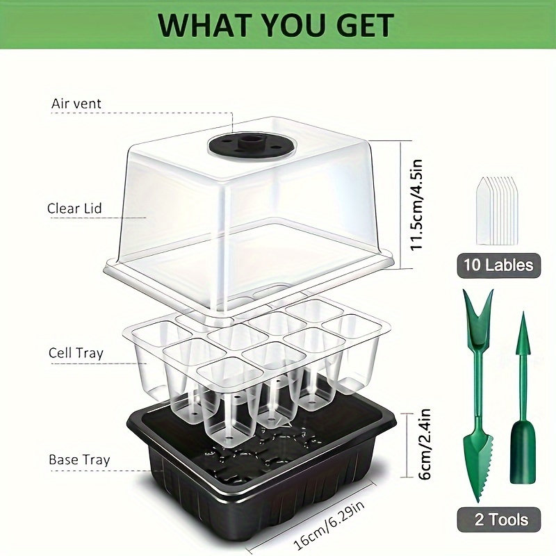 Seedling Starter Kit 1/2/3 Set - Humidity Dome Kit incelemesi ve fiyatı