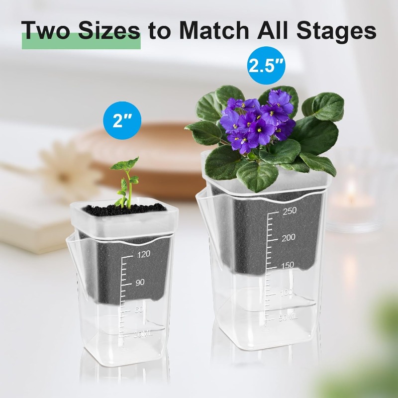Transparent Flower Plant Pot S - Self Watering Insert incelemesi ve fiyatı