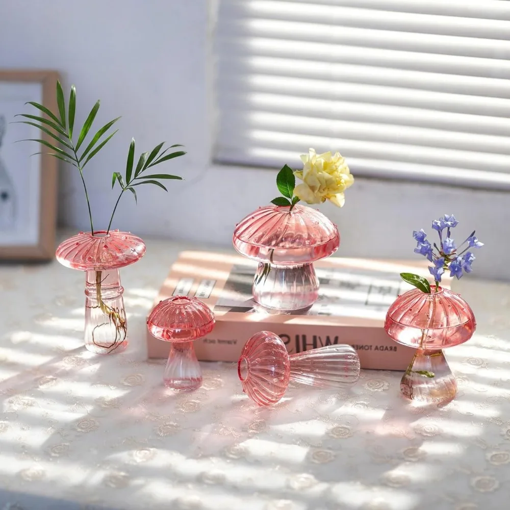 Mushroom‑Design Fluted Glass P - Propagation Station Vase incelemesi ve fiyatı