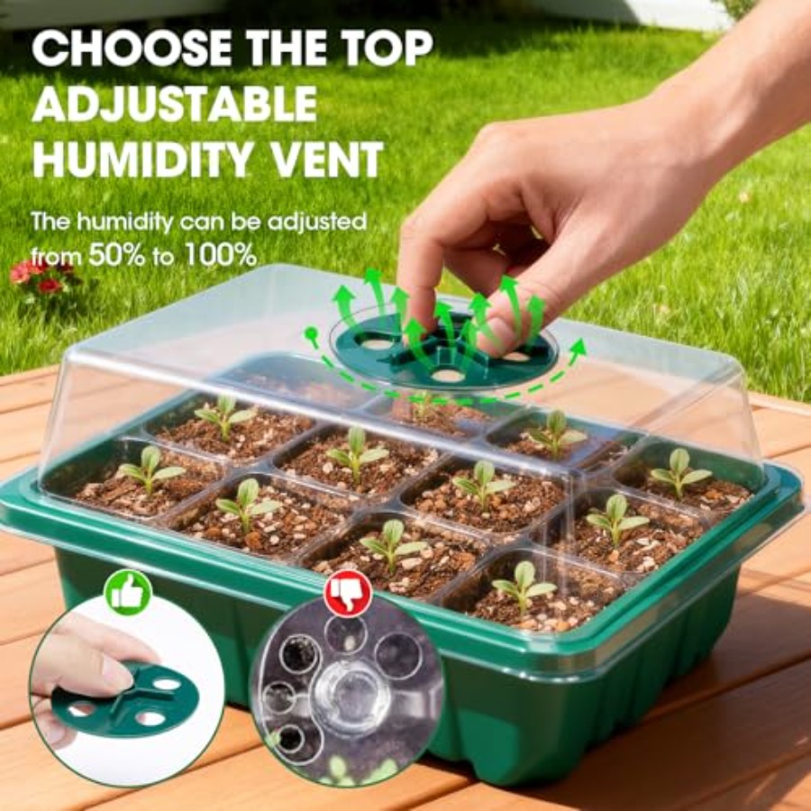 5 Packs Seed Starter Tray with - Humidity Dome Kit incelemesi ve fiyatı