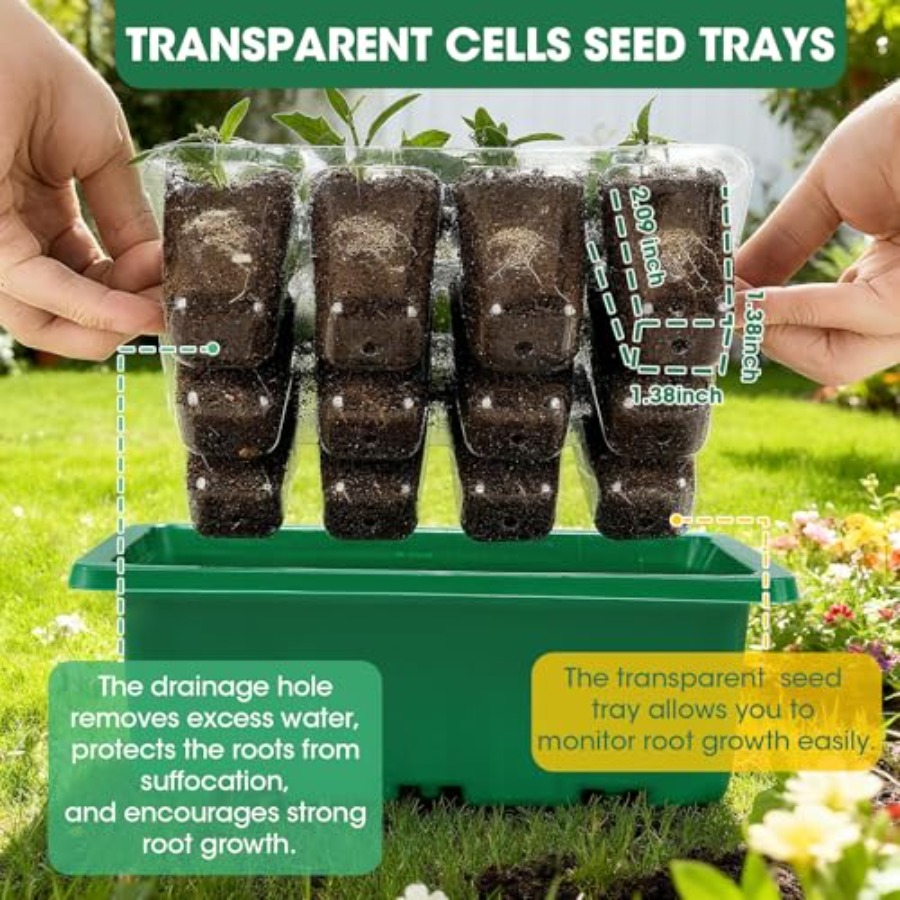 5 Packs Seed Starter Tray with - Humidity Dome Kit incelemesi ve fiyatı