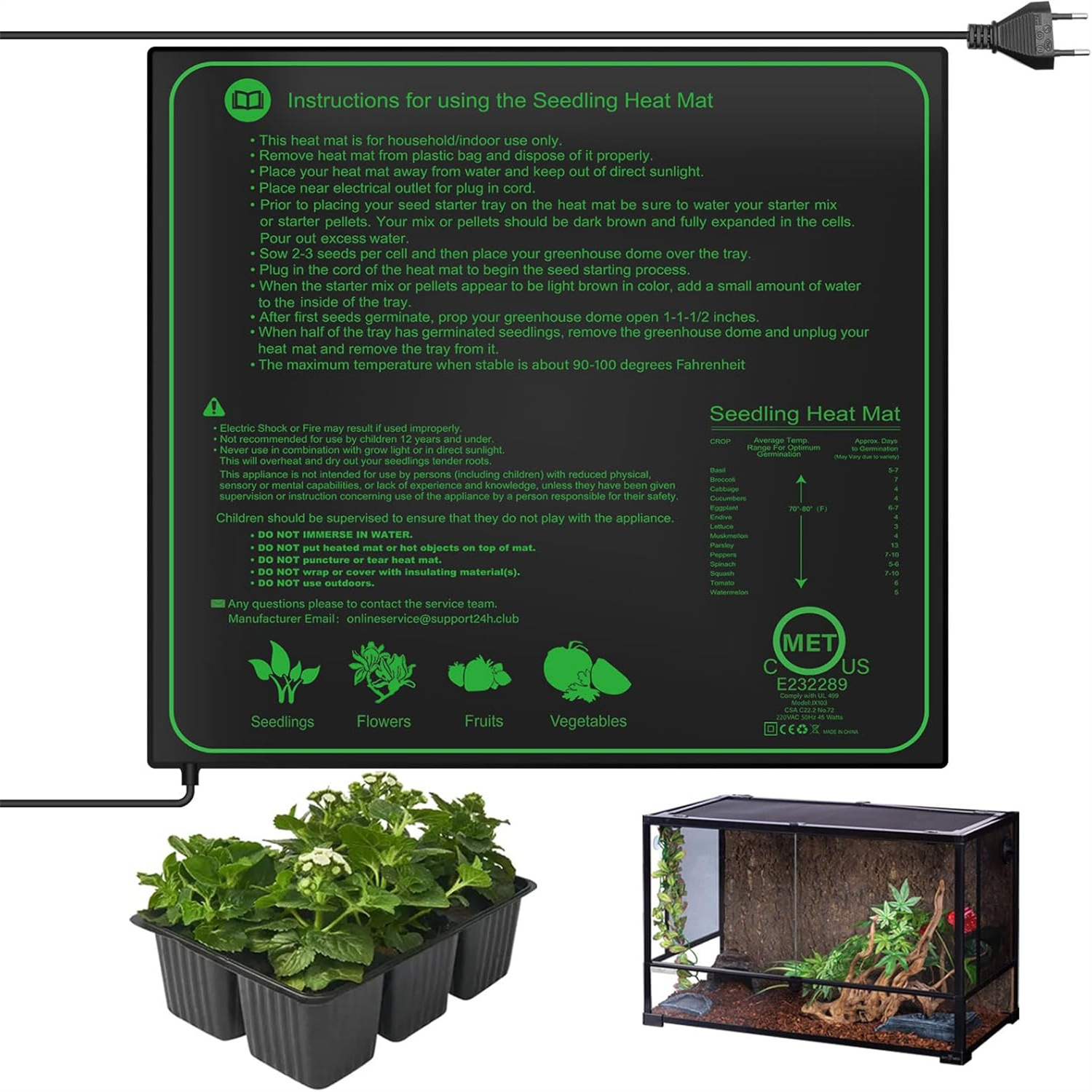 Seedling Heat Mat 10/25/50CM I - Rooting Gel Clone incelemesi ve fiyatı