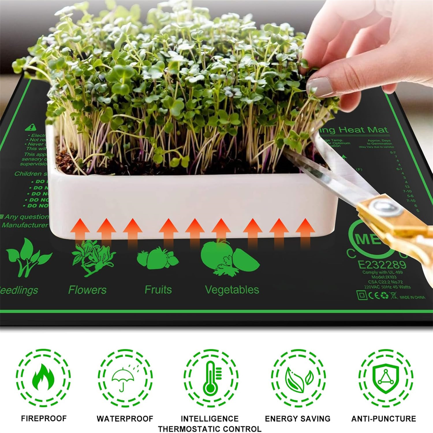 Seedling Heat Mat 10/25/50CM I - Rooting Gel Clone incelemesi ve fiyatı